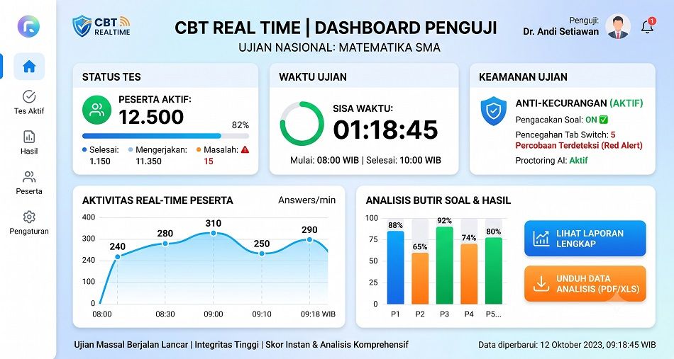 Aplikasi Test Berbasis Komputer/ CBT Real Time