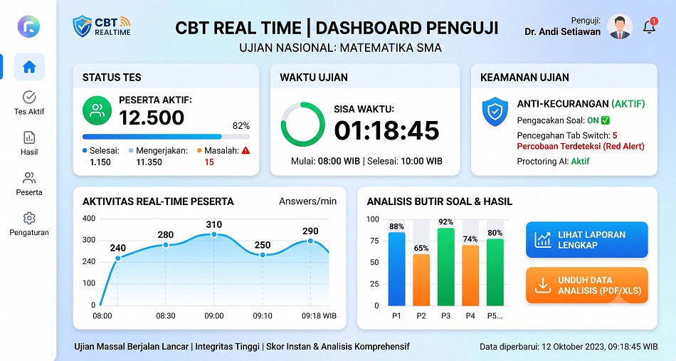 Aplikasi Test Berbasis Komputer/ CBT Real Time